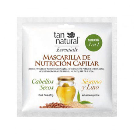 Imagen de TAN NATURAL MASCARILLA ESSENTIALS CAB SECOS X 20 GR