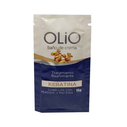 Imagen de OLIO SACHET BAÑO DE CREMA KERATINA