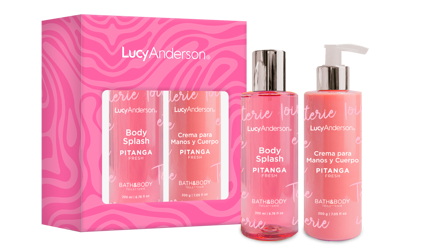 Imagen de ESTUCHE LUCY ANDERSON PITANGA CREMA + BODY SPLASH